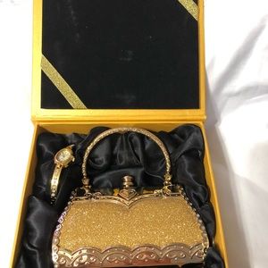 MANHATTAN PURSE AND WATCH COMBO